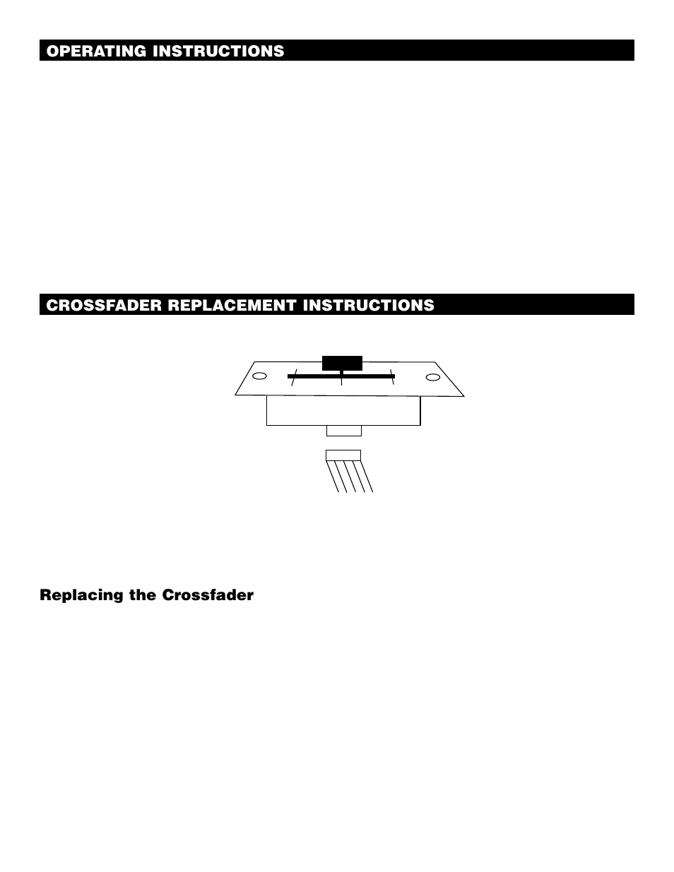 Replacing the crossfader | American Audio Q-MX2 BPM User Manual | Page 12 / 13