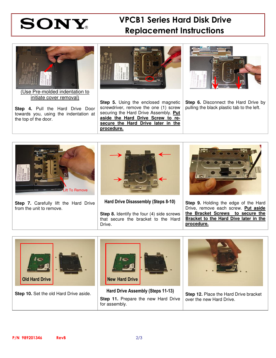 Sony VPCB11HGX User Manual | Page 2 / 3