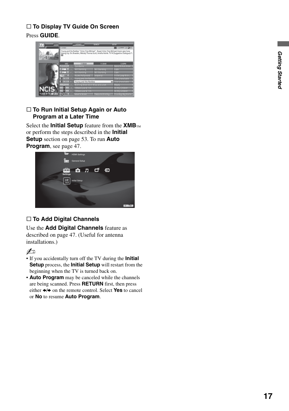 Sony KDL-40VL160 User Manual | Page 17 / 64