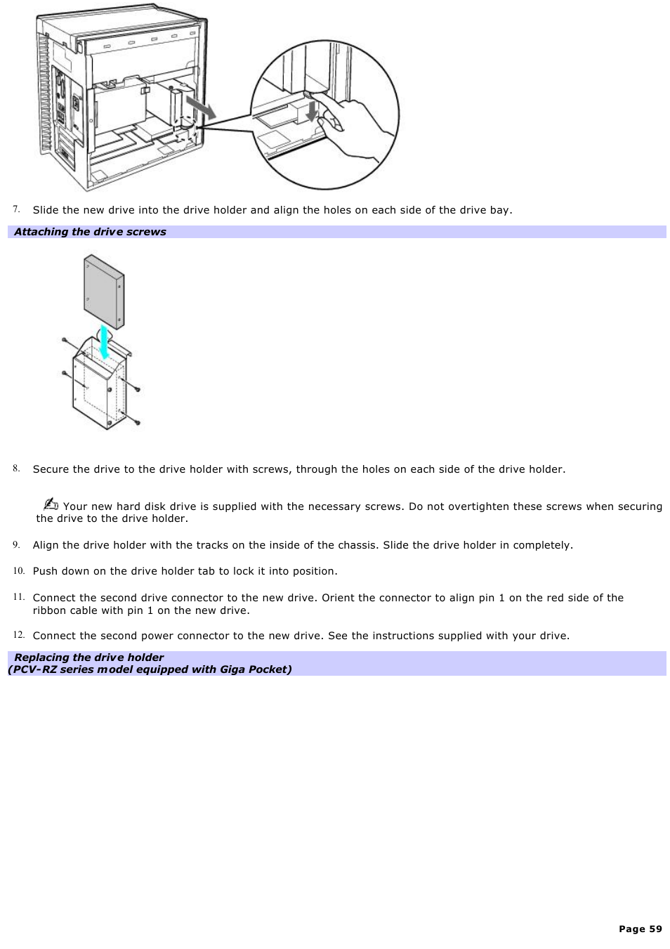 Sony PCV-RX820 User Manual | Page 59 / 119