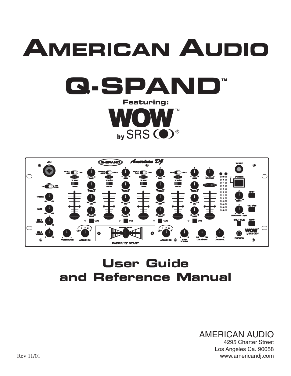 American Audio Q-SPAND User Manual | 17 pages