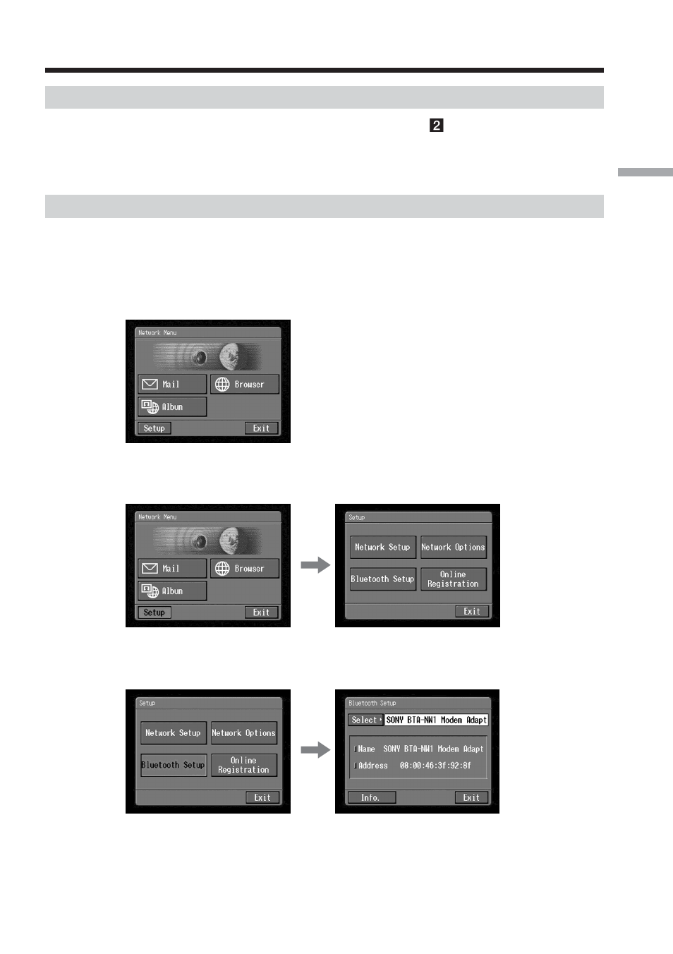 Selecting other bluetooth devices from the list | Sony DCR-IP220 User Manual | Page 25 / 132