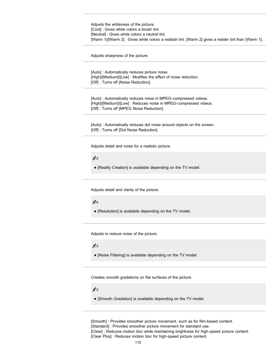 Sony KDL-32EX729 User Manual | Page 119 / 173