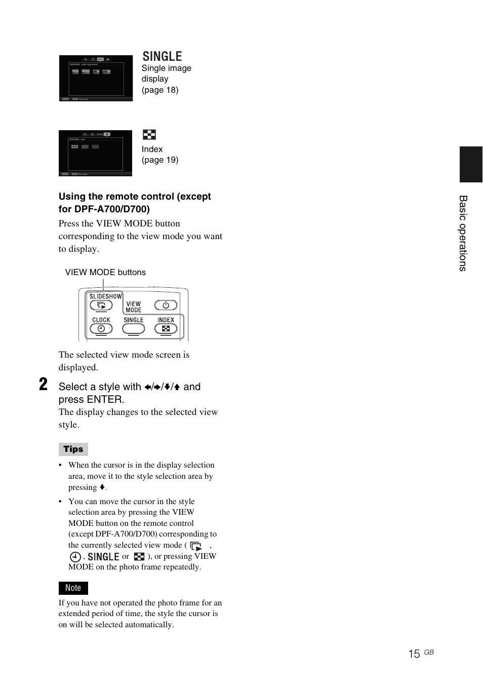Sony DPF-D1010 User Manual | Page 15 / 55