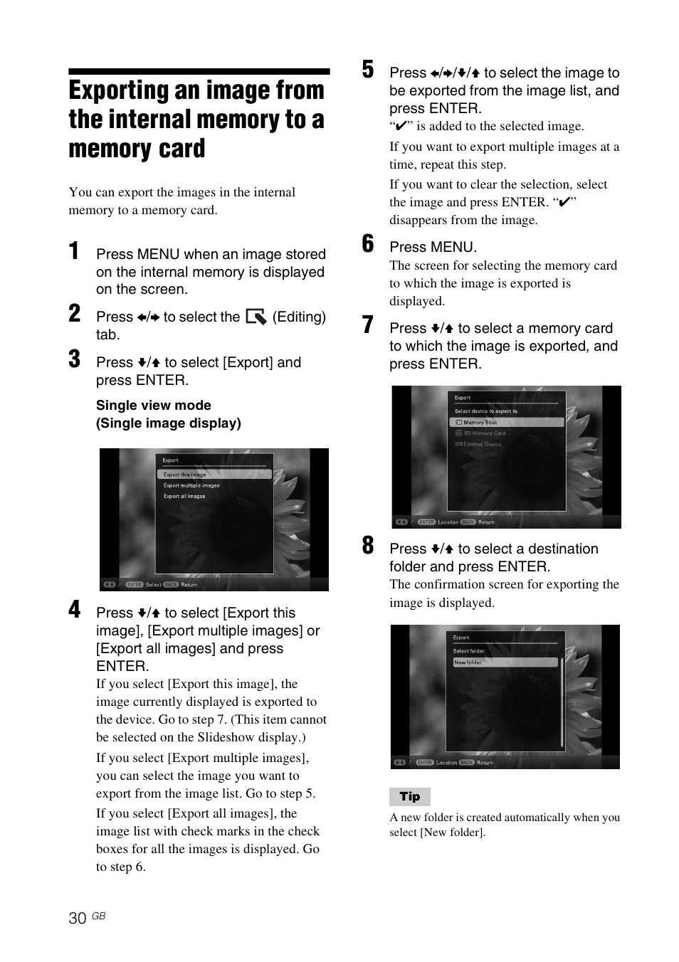 Sony DPF-D1010 User Manual | Page 30 / 55