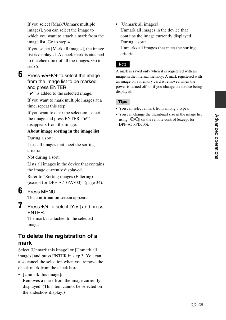 Sony DPF-D1010 User Manual | Page 33 / 55