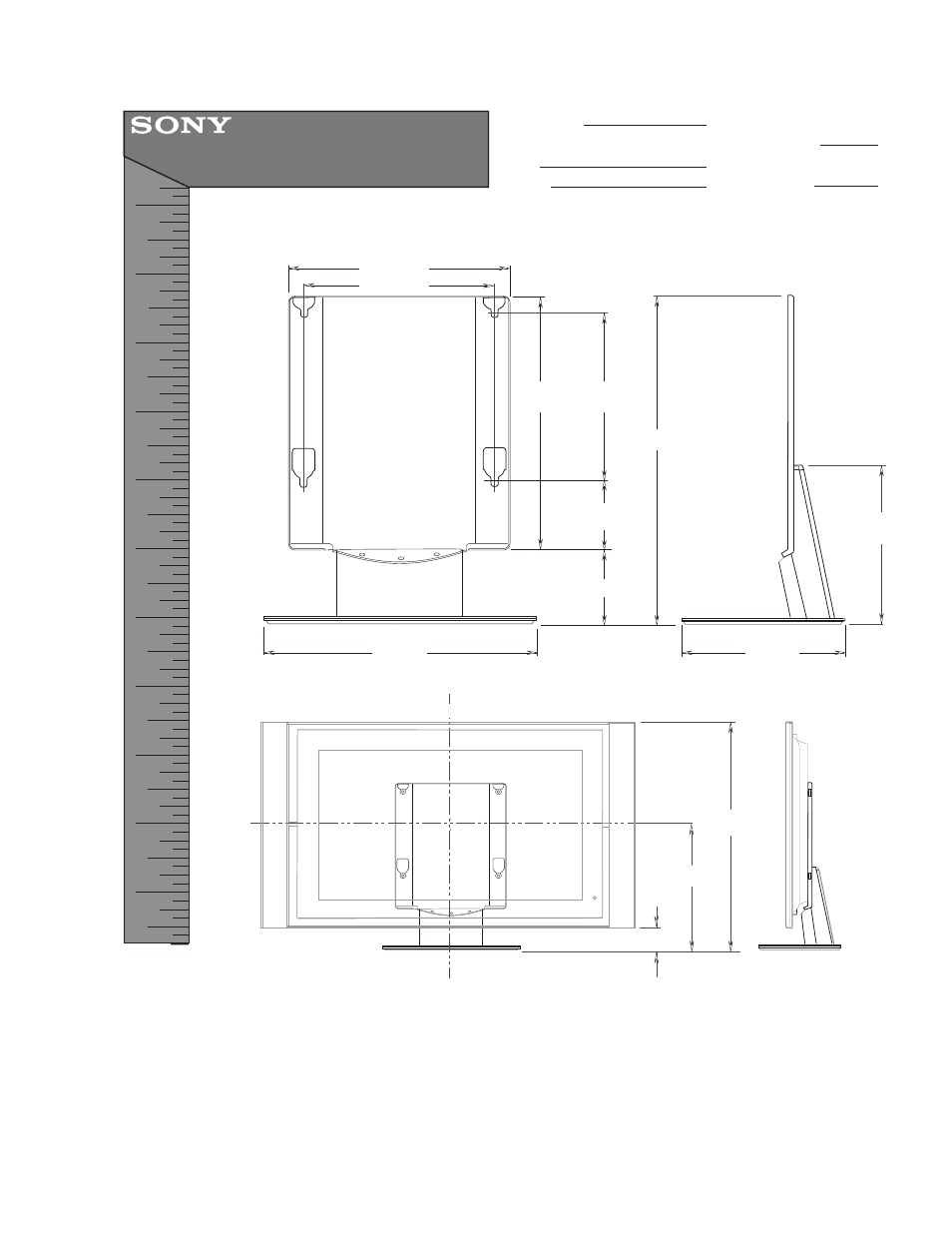 Sony KDL-42XBR950 User Manual | 1 page