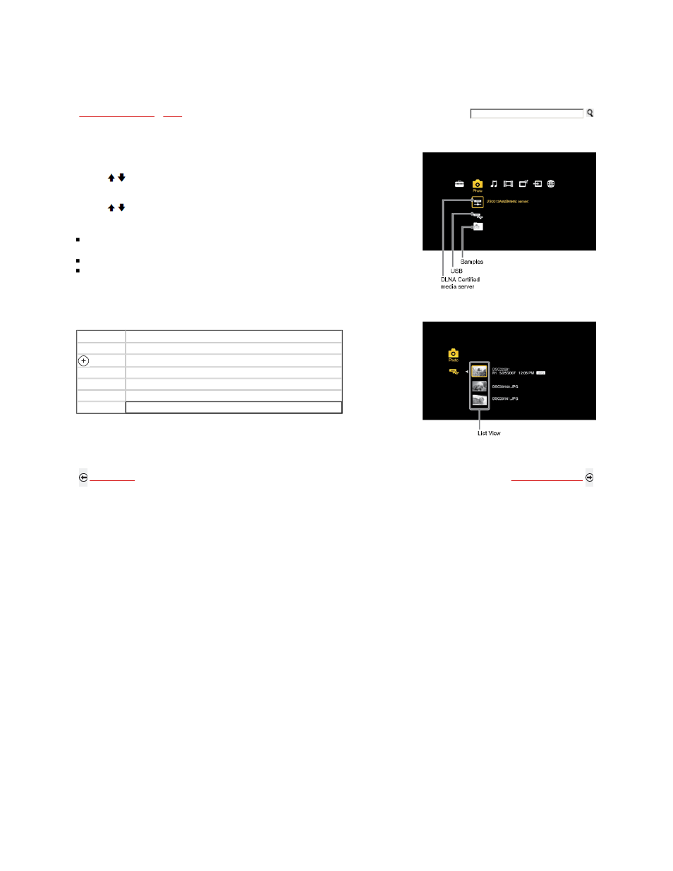 Accessing photos, Navigating through photo | Sony KDL-46W5100 User Manual | Page 131 / 324