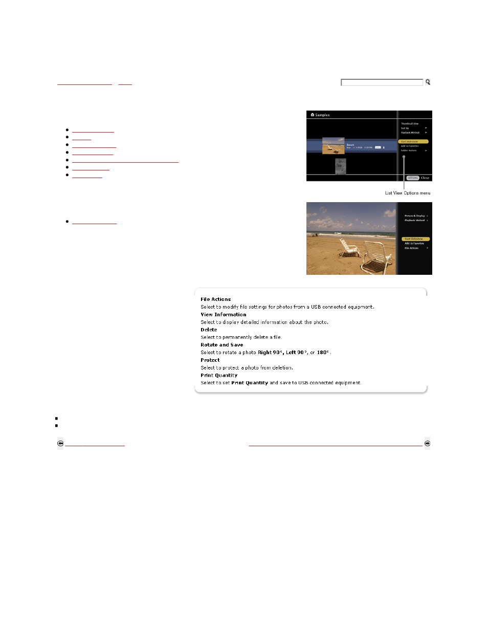 Photo options | Sony KDL-46W5100 User Manual | Page 139 / 324
