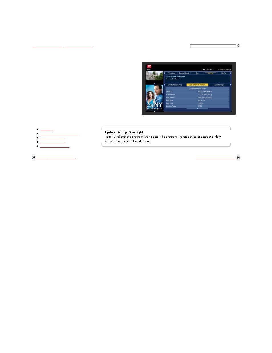 Settings, Guide information screen, Guide settings | Sony KDL-46W5100 User Manual | Page 151 / 324