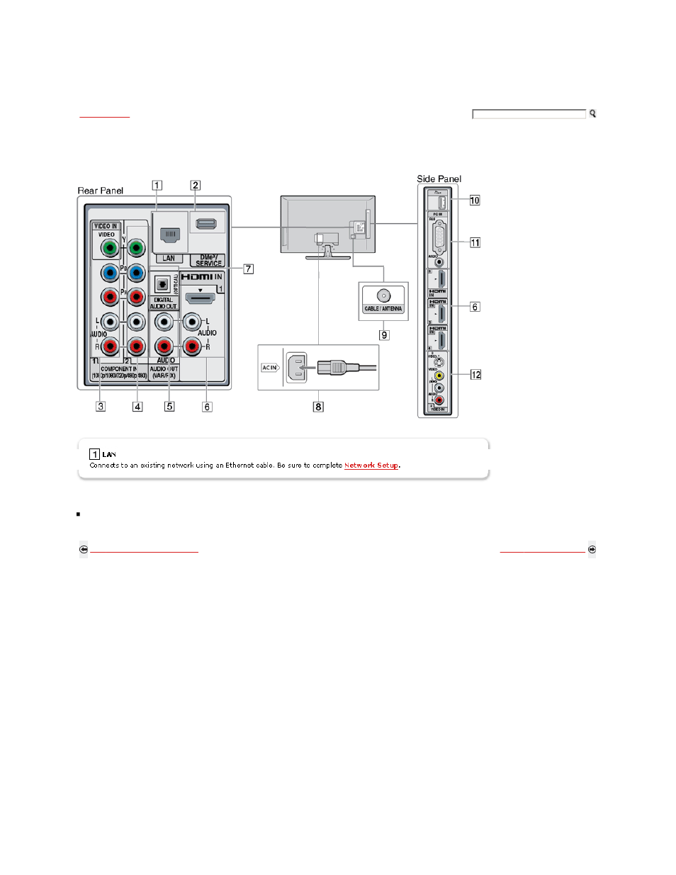 Locating inputs and outputs | Sony KDL-46W5100 User Manual | Page 17 / 324