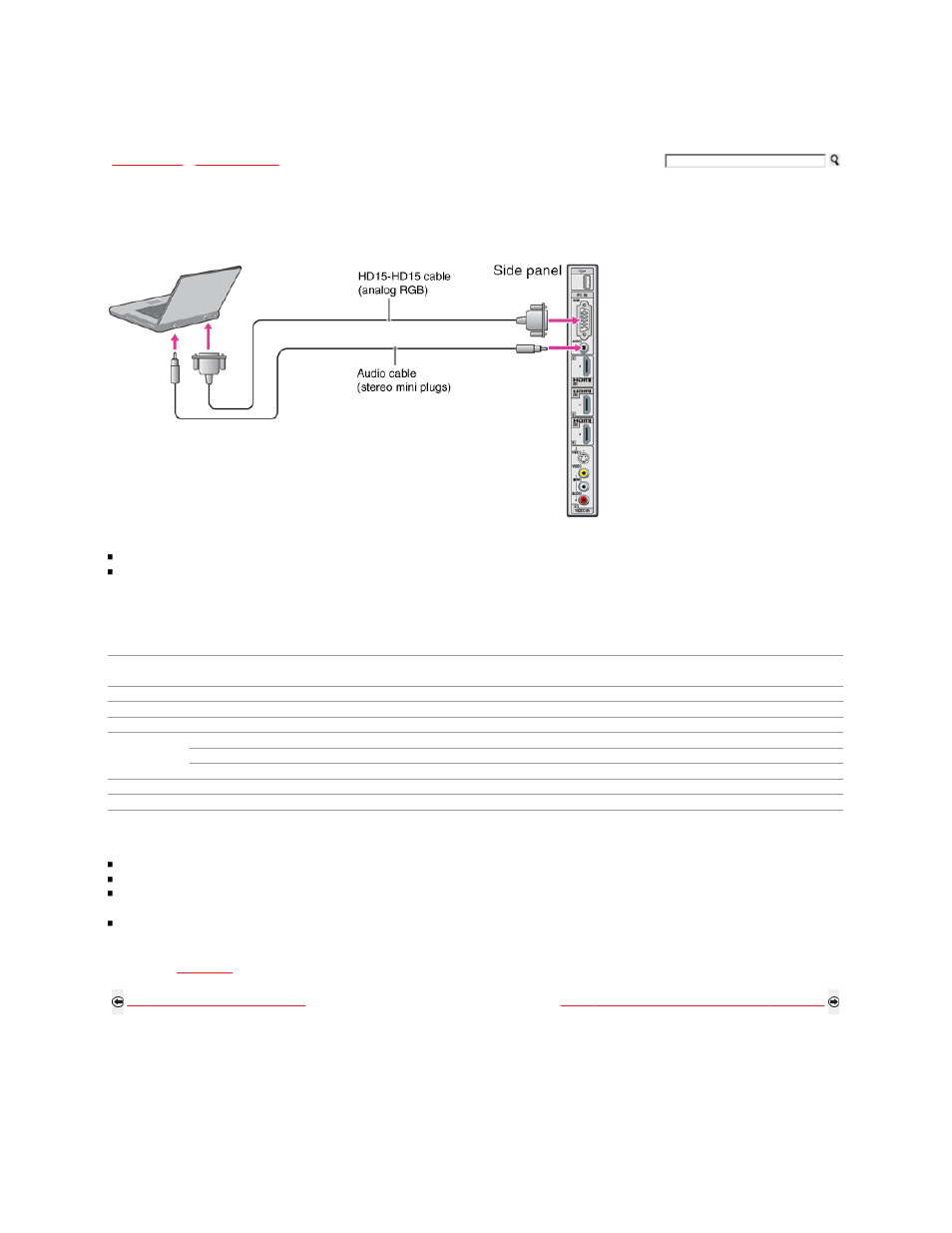 Pc input signal reference chart | Sony KDL-46W5100 User Manual | Page 33 / 324