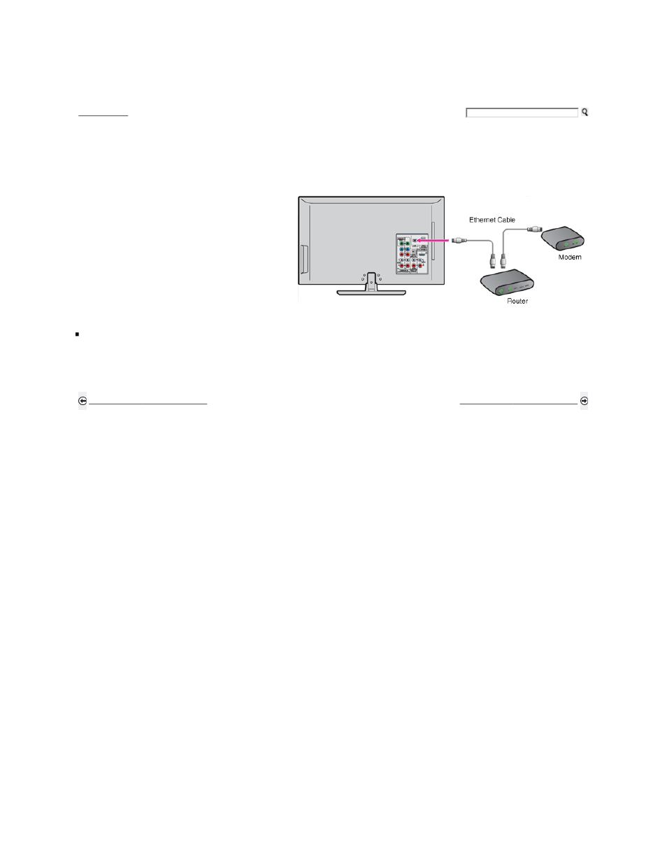 Network setup, Direct connection to router | Sony KDL-46W5100 User Manual | Page 39 / 324