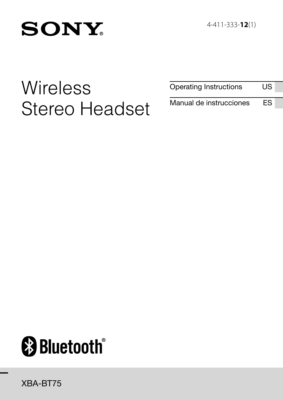 Sony XBA-BT75 User Manual | 64 pages