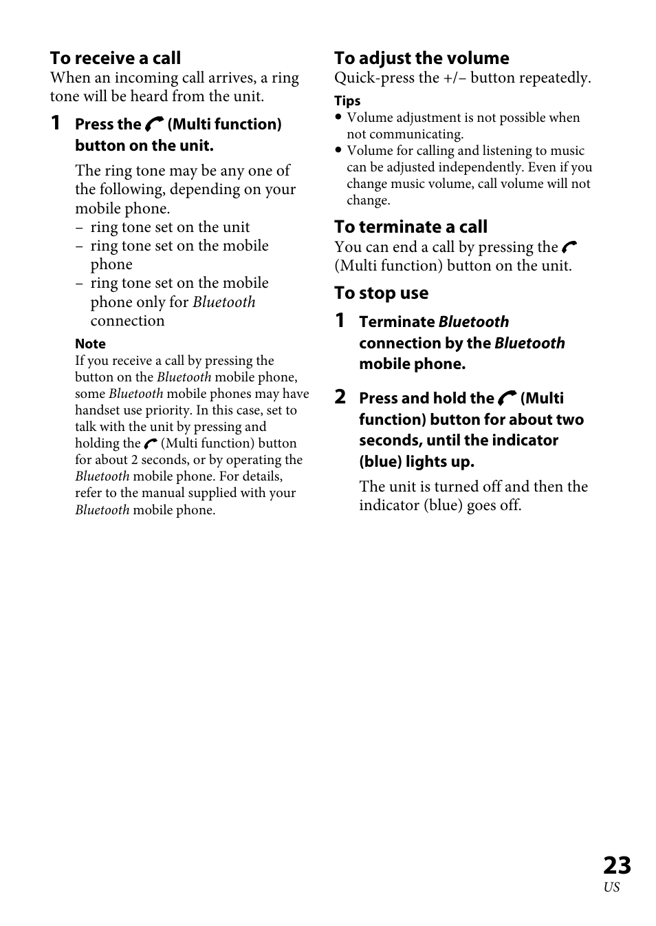 Sony XBA-BT75 User Manual | Page 23 / 64