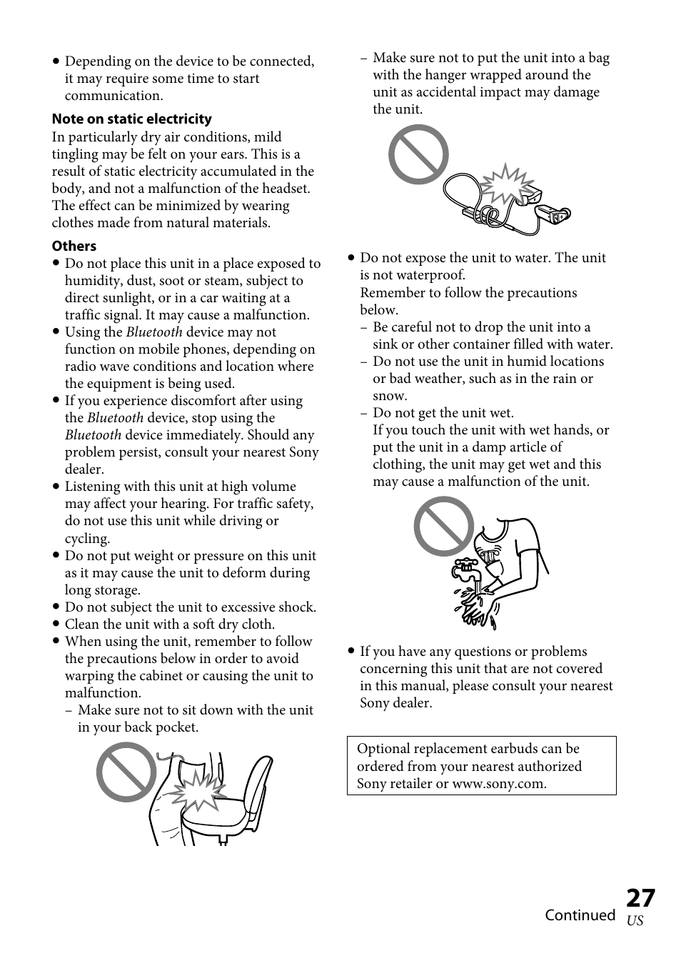 Sony XBA-BT75 User Manual | Page 27 / 64