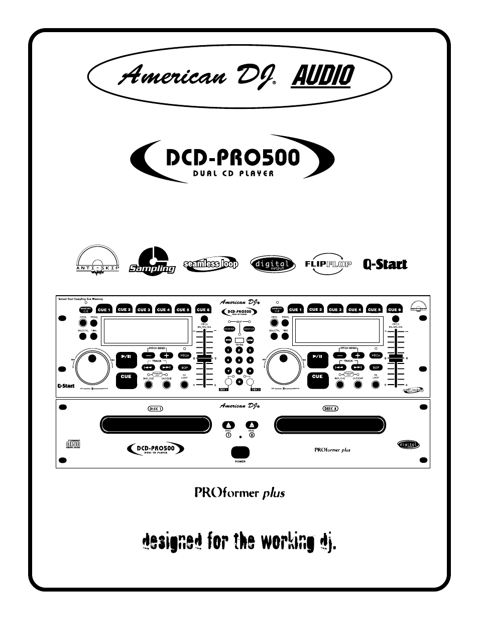 American Audio DCD-PRO500 User Manual | 15 pages