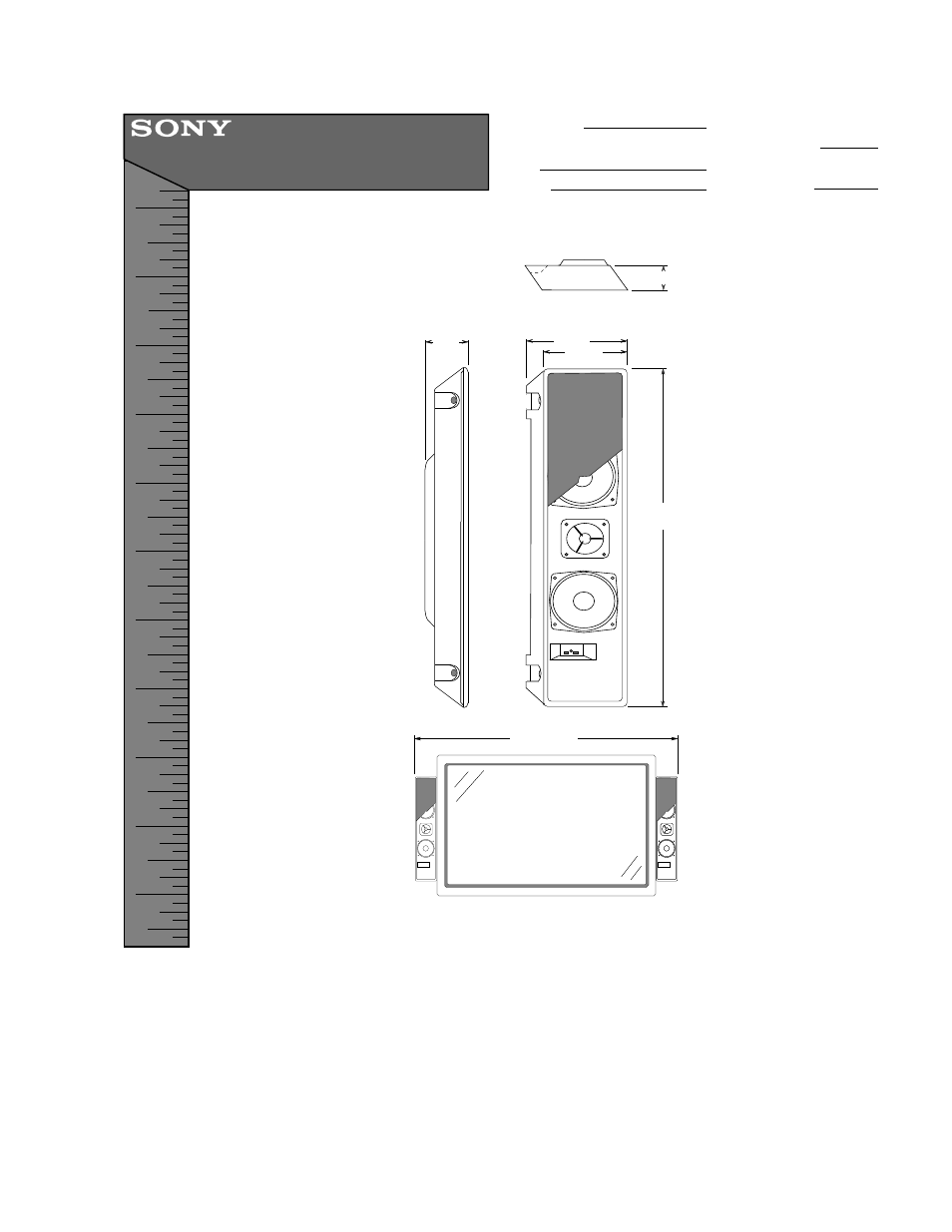 Sony SS-SP10A User Manual | 1 page