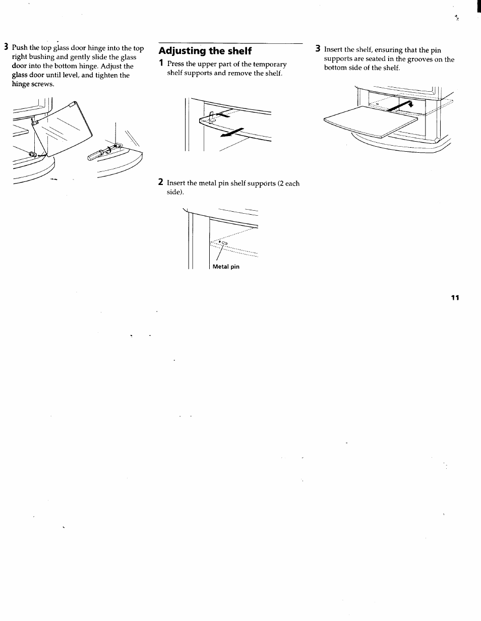 Adjusting the shelf | Sony KV-32V26 User Manual | Page 15 / 36