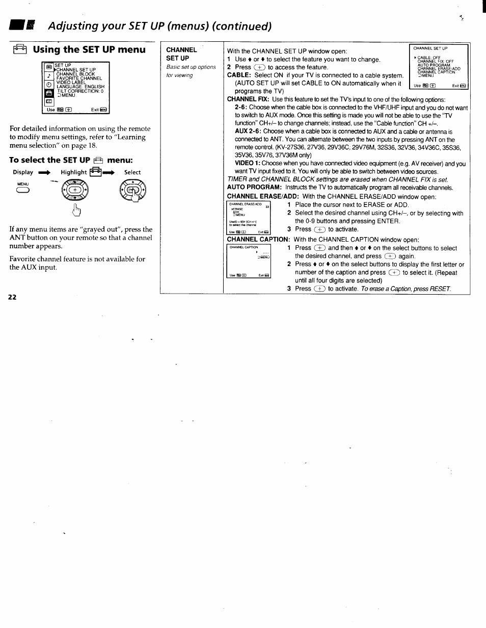 Sony KV-32V26 User Manual | Page 26 / 36