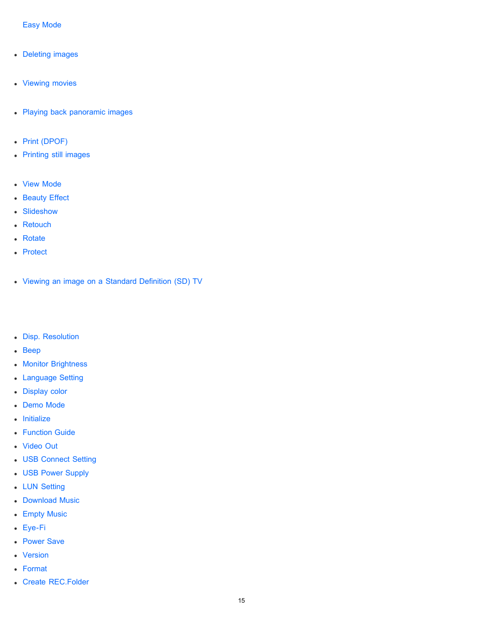 Sony DSC-W830 User Manual | Page 23 / 254