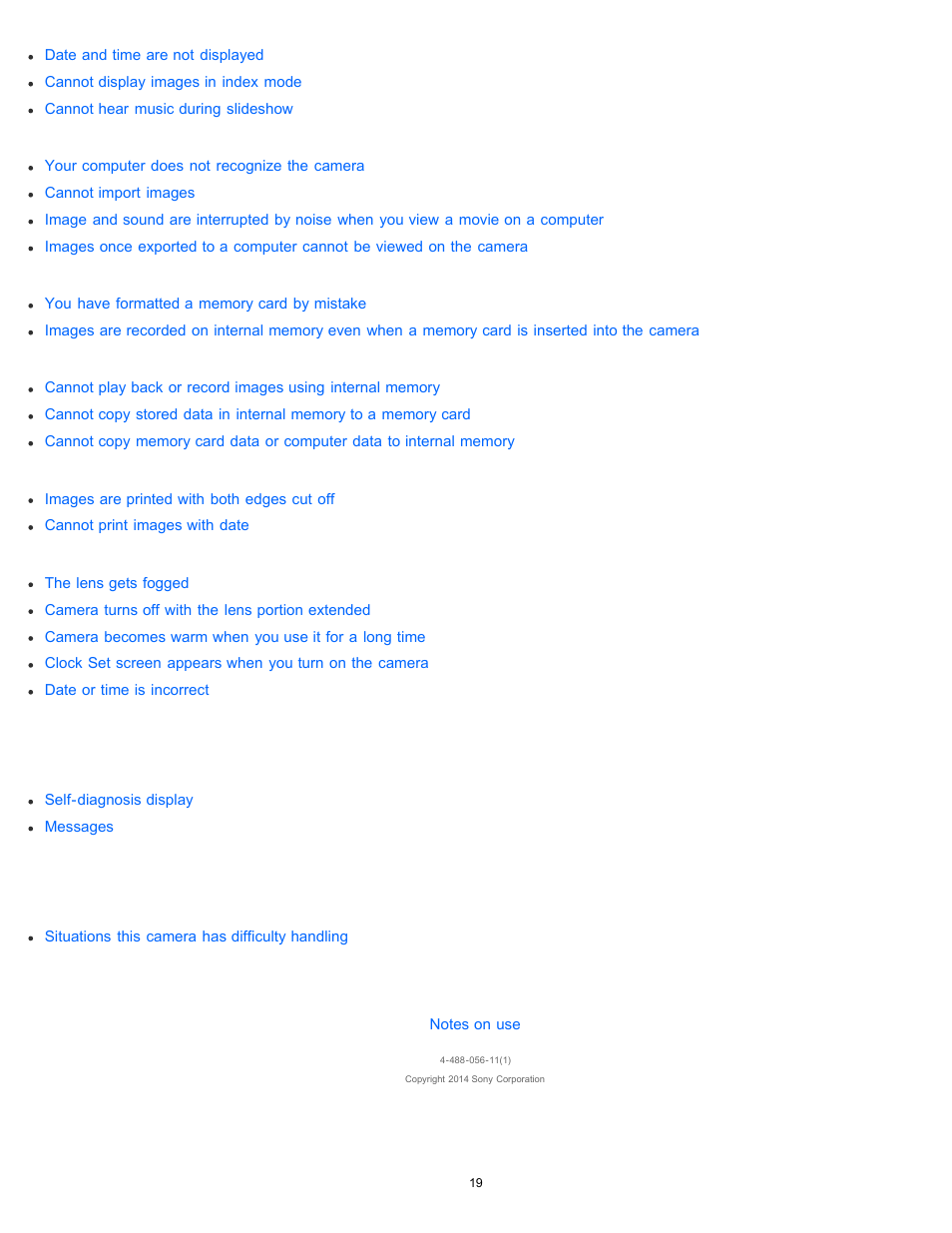 Sony DSC-W830 User Manual | Page 26 / 254