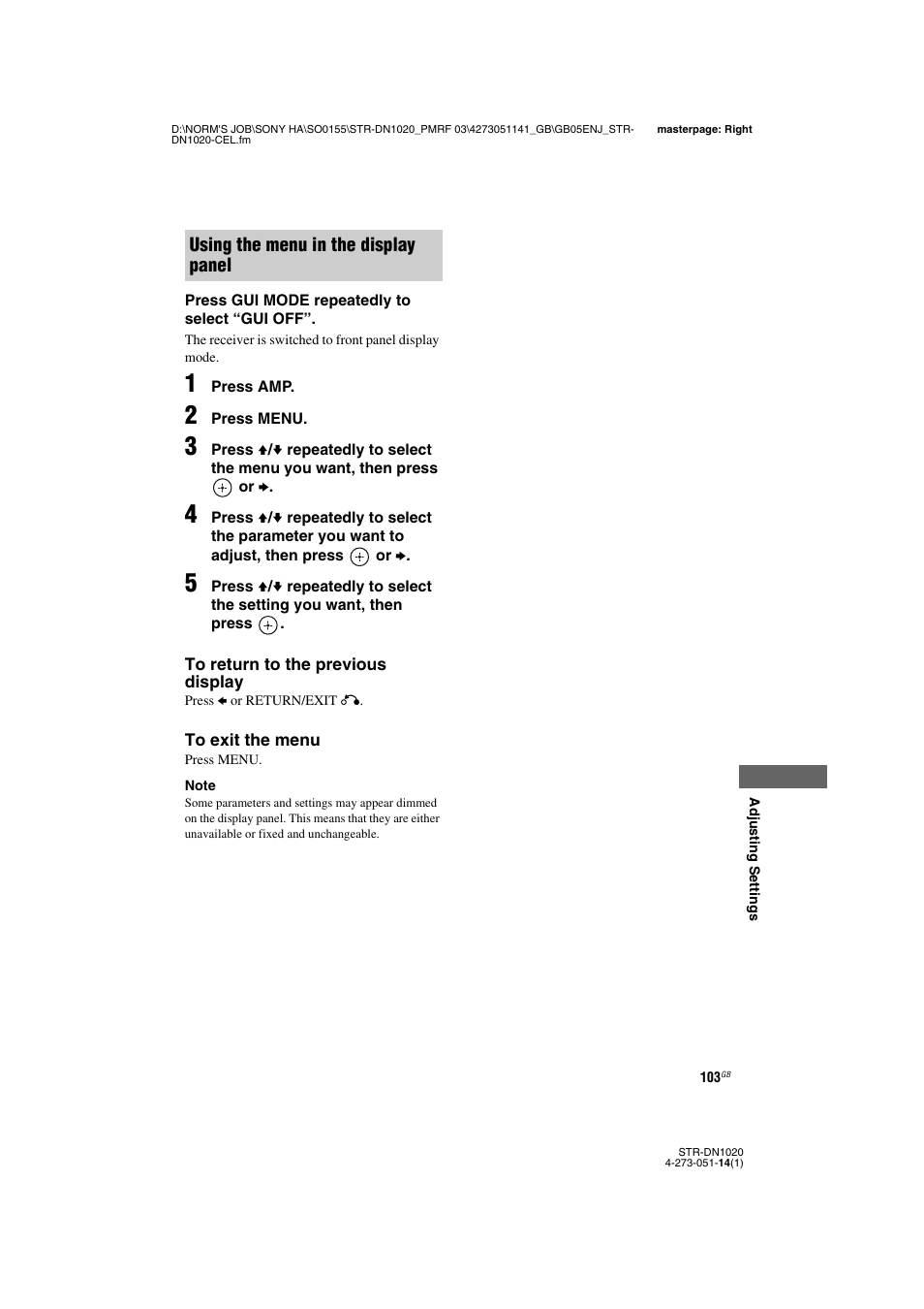 Sony STR-DN1020 User Manual | Page 103 / 132