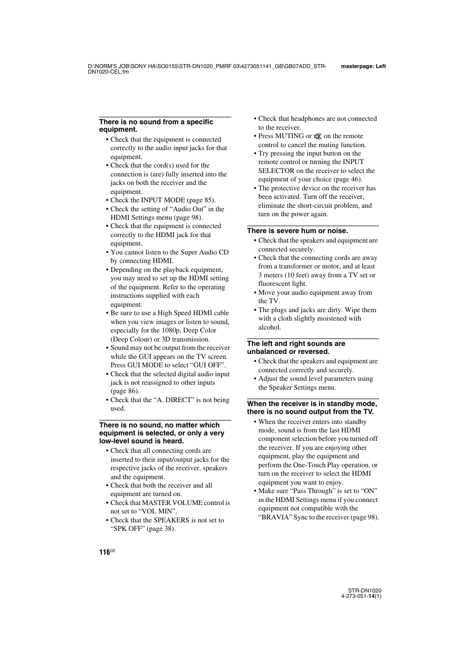 Sony STR-DN1020 User Manual | Page 116 / 132