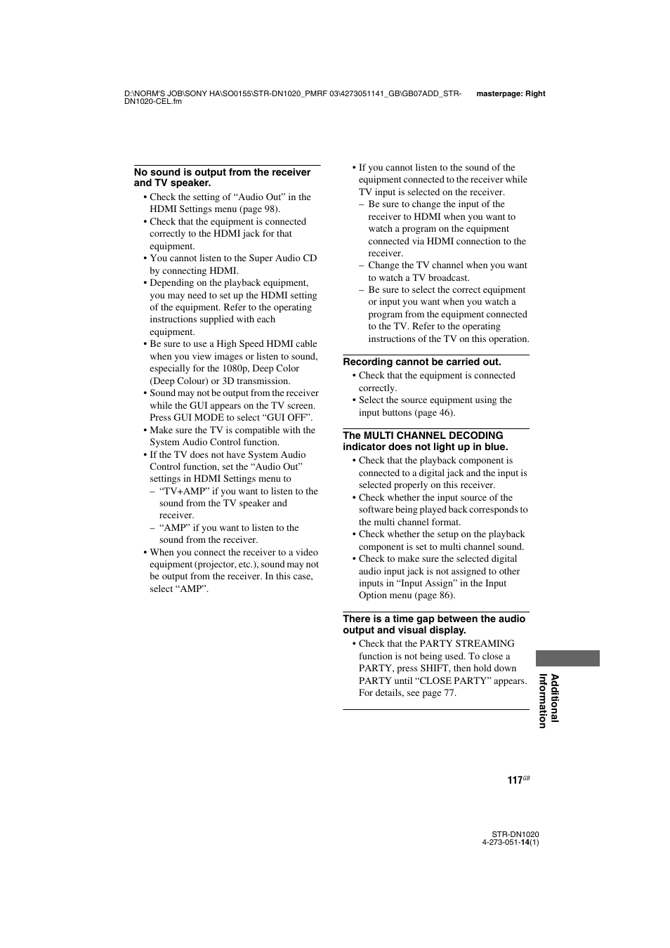 Sony STR-DN1020 User Manual | Page 117 / 132