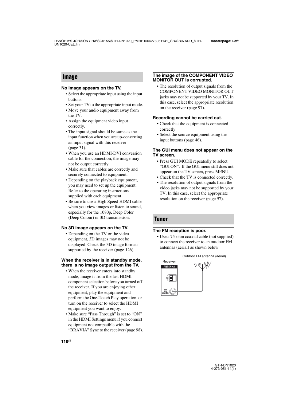 Image tuner | Sony STR-DN1020 User Manual | Page 118 / 132