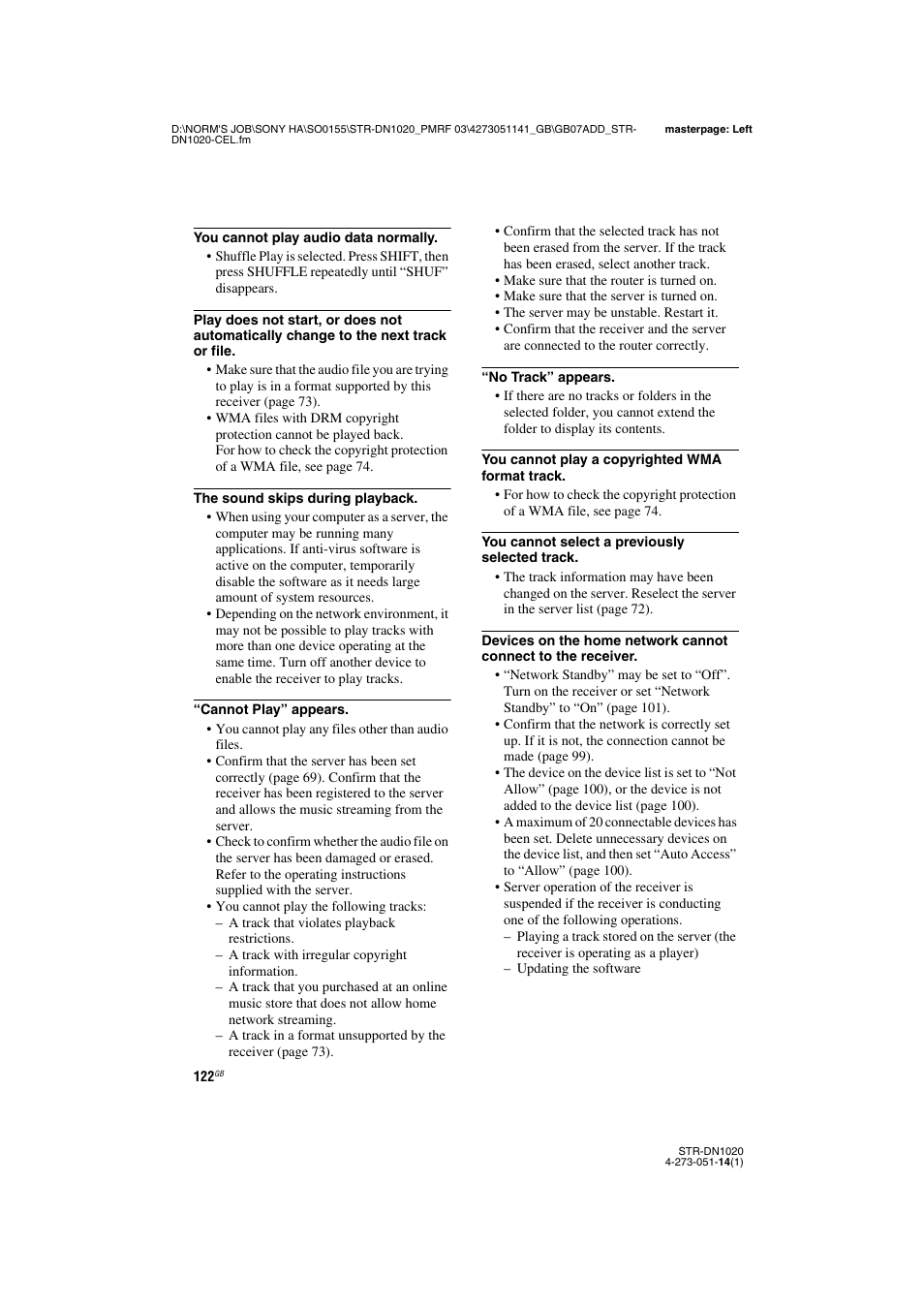Sony STR-DN1020 User Manual | Page 122 / 132