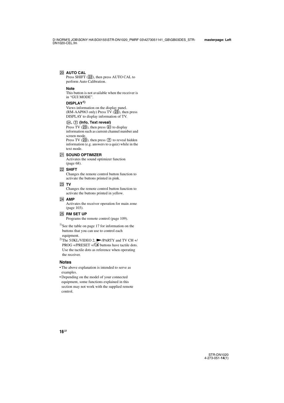 Sony STR-DN1020 User Manual | Page 16 / 132