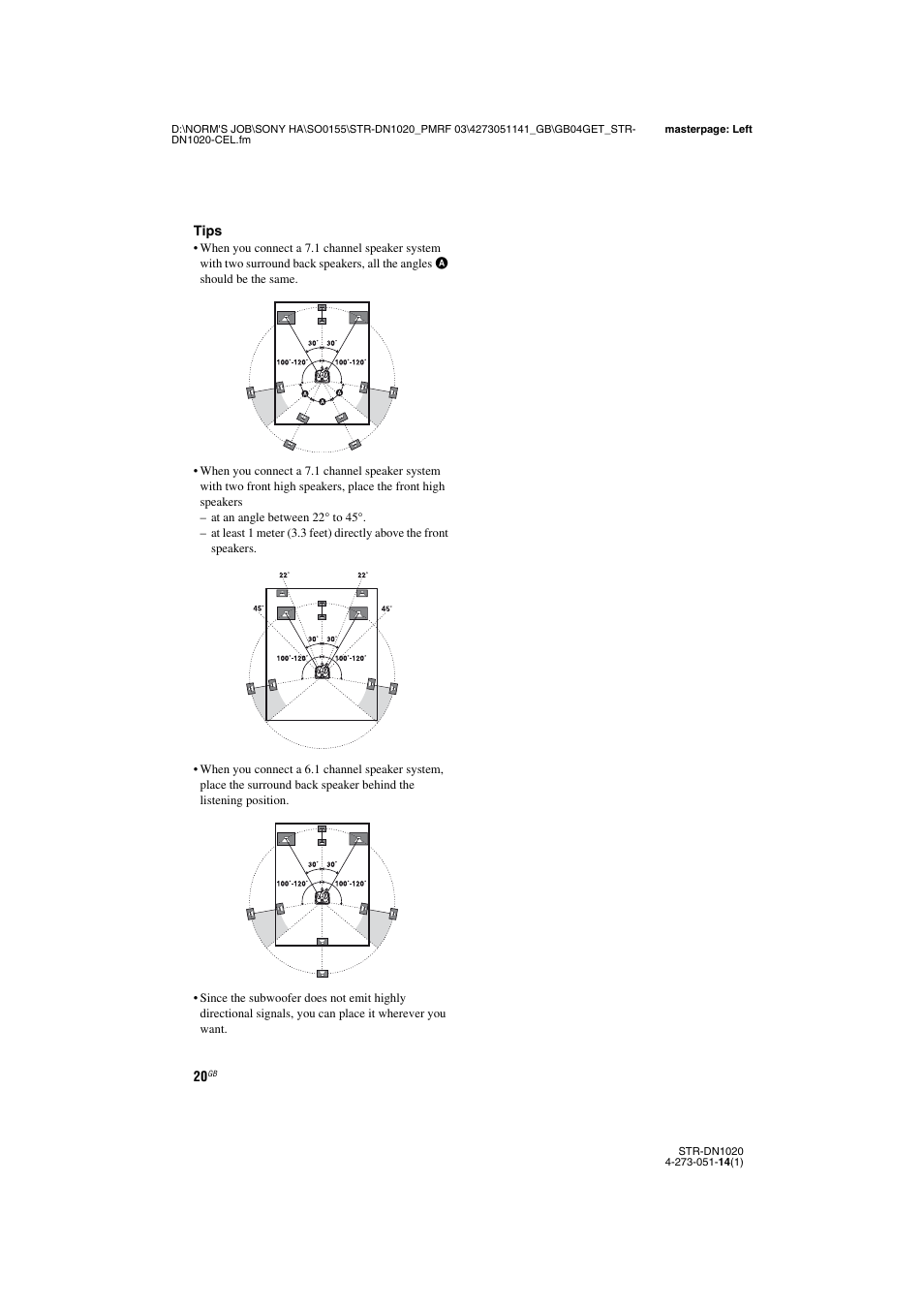 Sony STR-DN1020 User Manual | Page 20 / 132