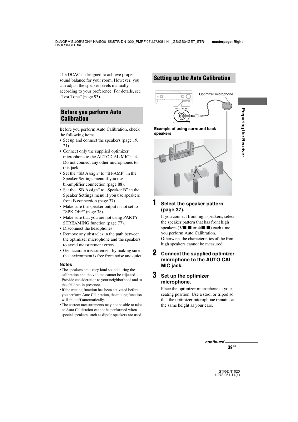 Sony STR-DN1020 User Manual | Page 39 / 132