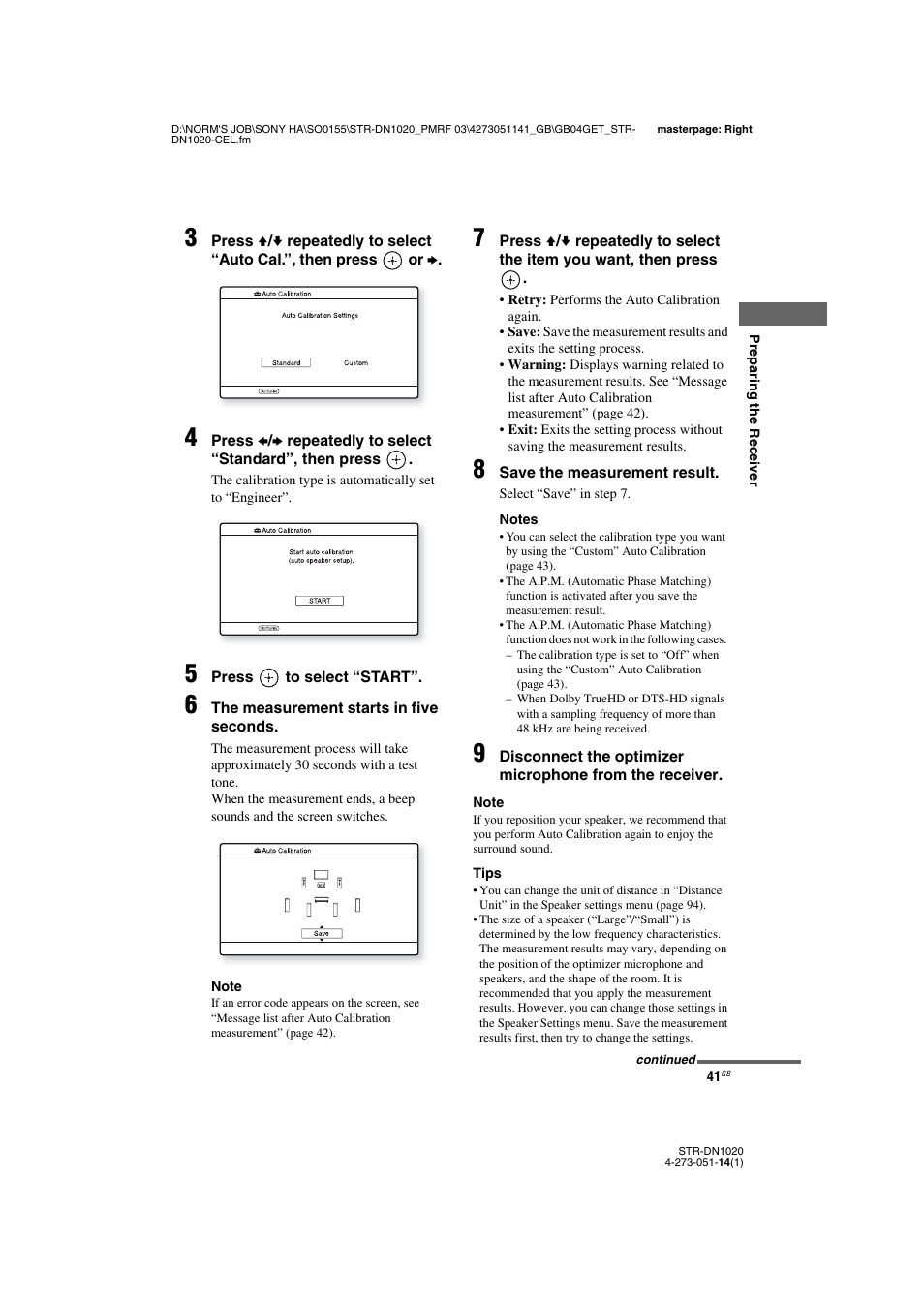 Sony STR-DN1020 User Manual | Page 41 / 132