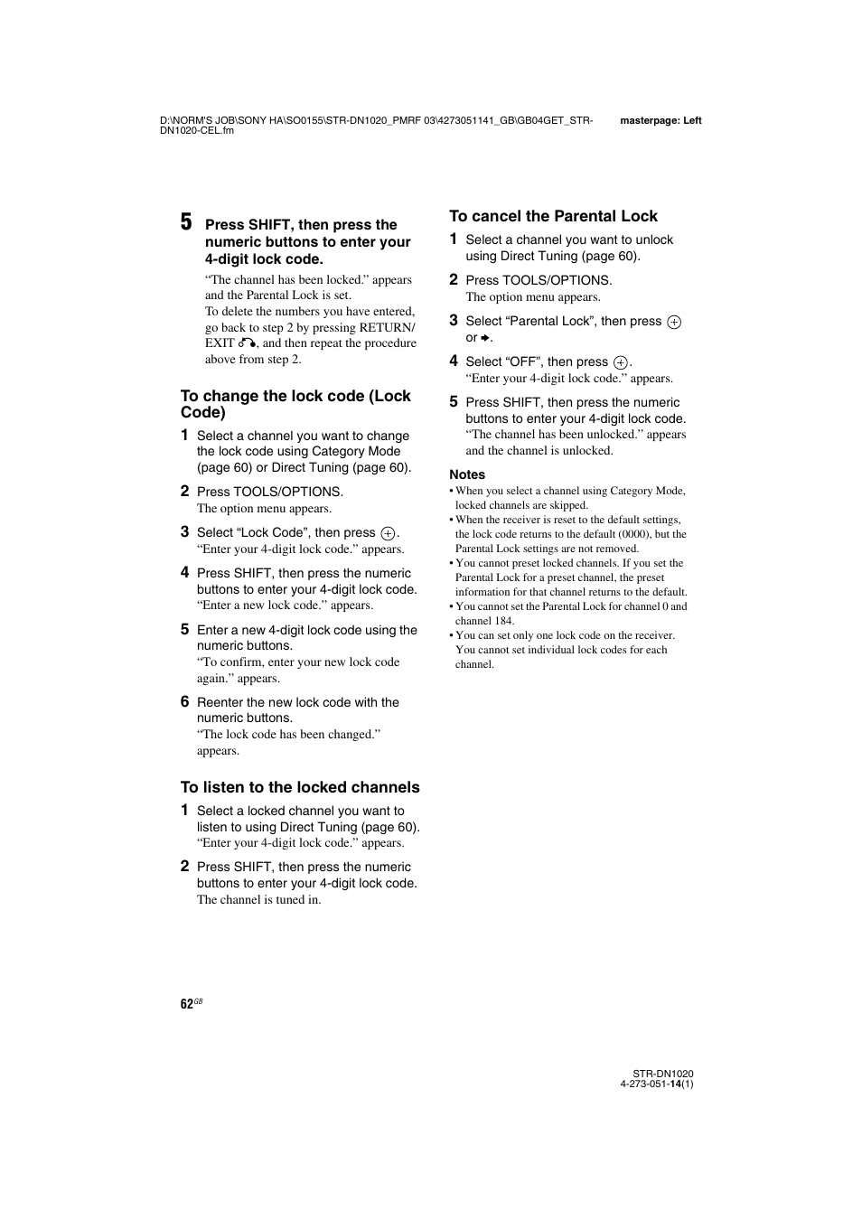 Sony STR-DN1020 User Manual | Page 62 / 132