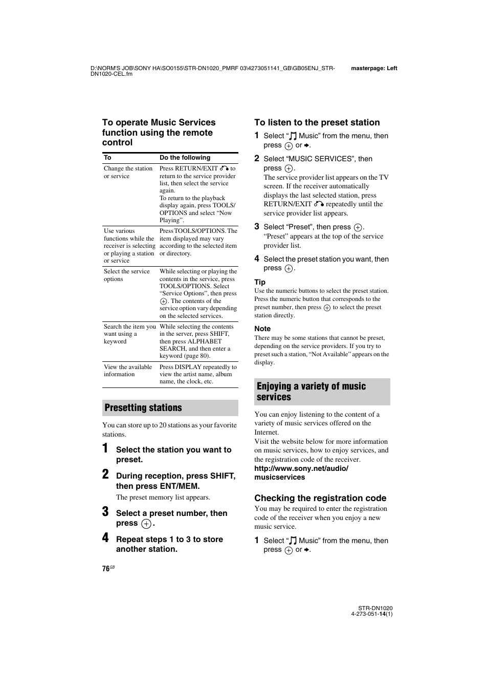 Sony STR-DN1020 User Manual | Page 76 / 132