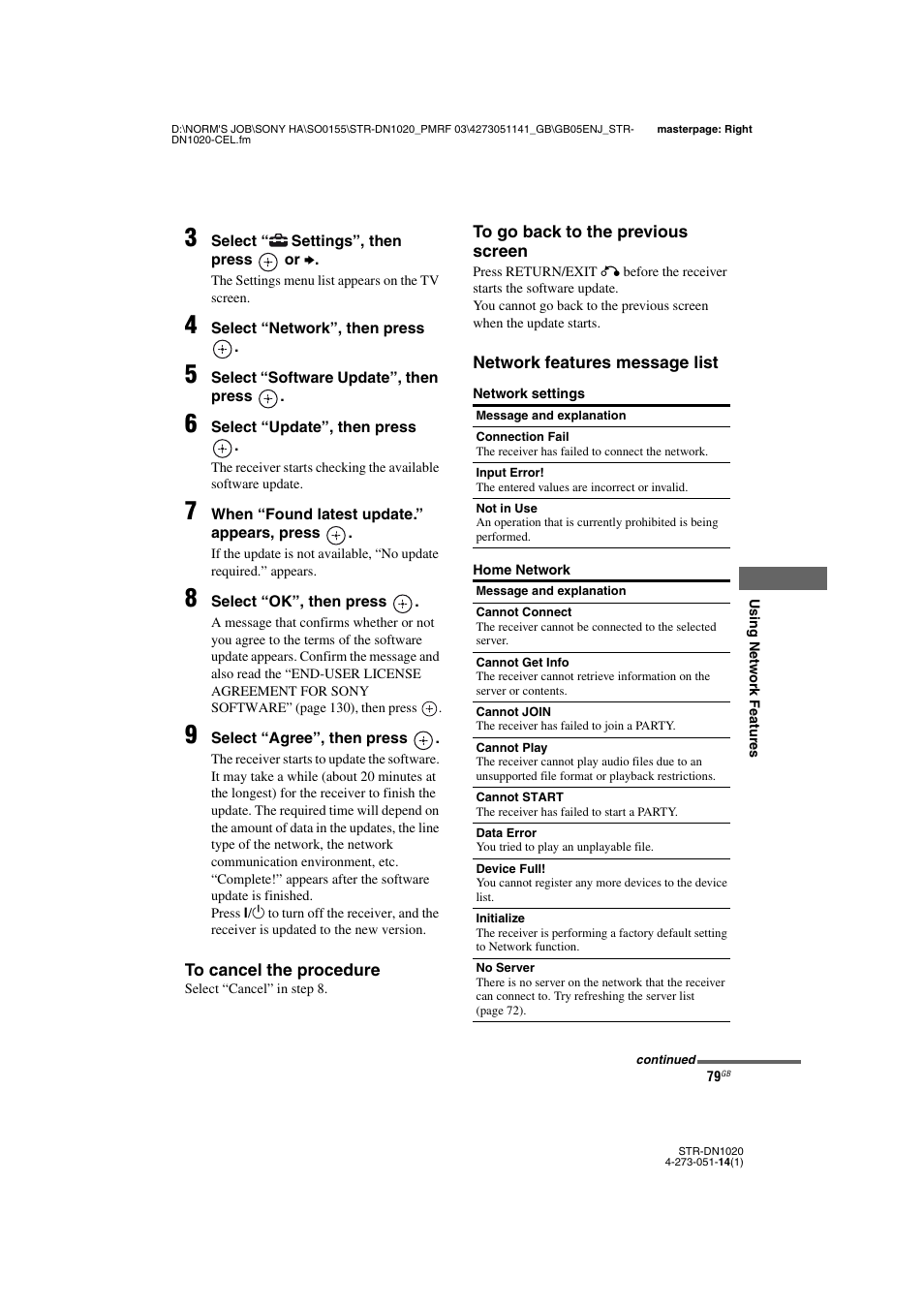 Sony STR-DN1020 User Manual | Page 79 / 132