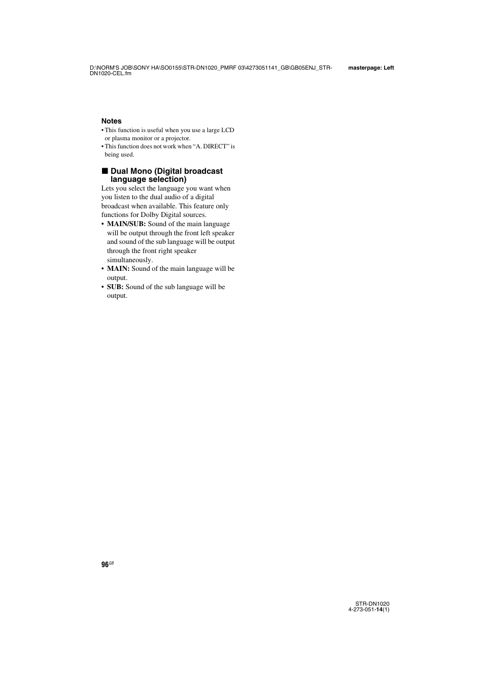 Sony STR-DN1020 User Manual | Page 96 / 132