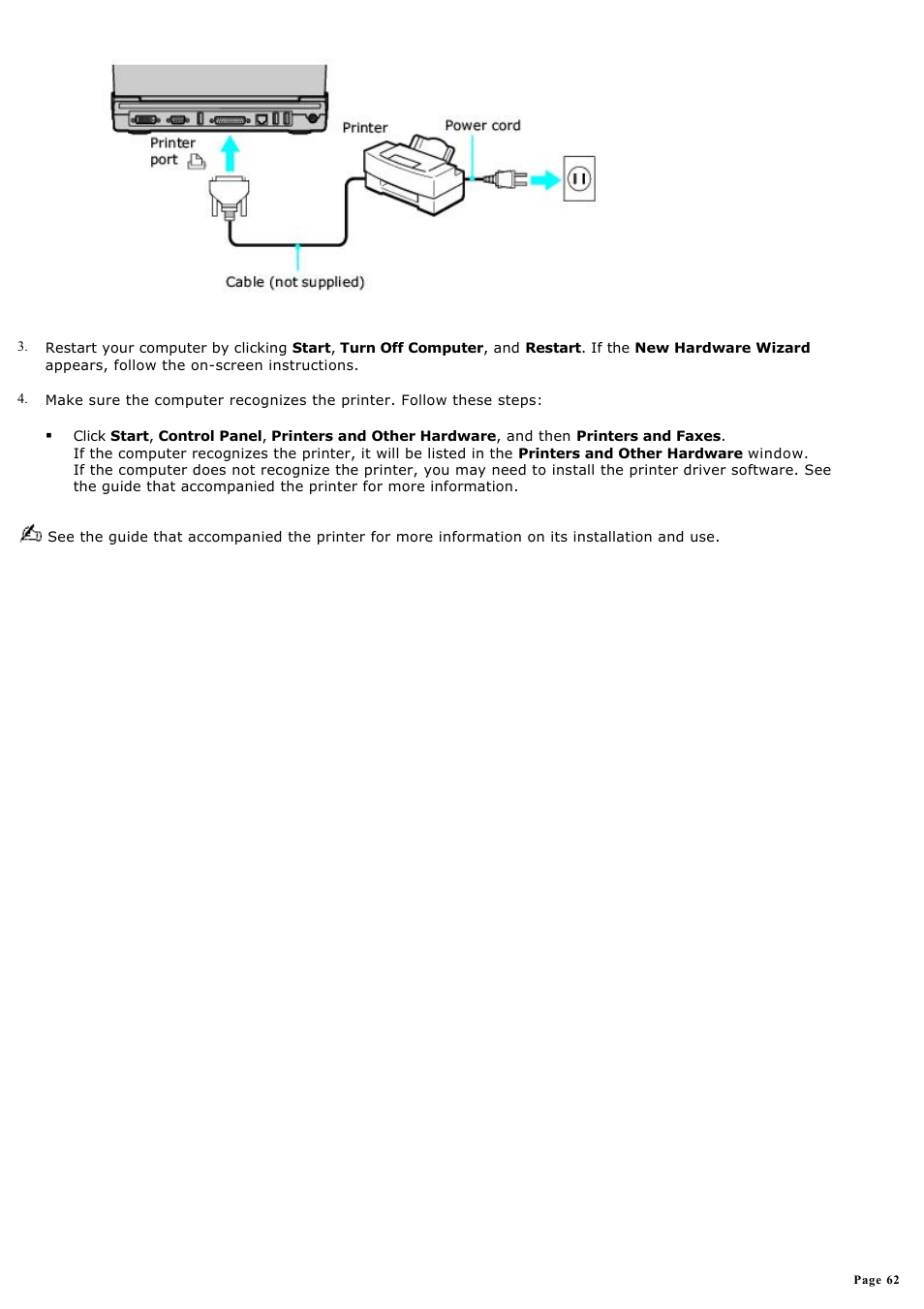 Sony PCG-V505DC2 User Manual | Page 62 / 152