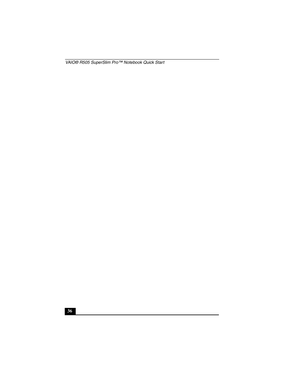 Sony PCG-R505JL User Manual | Page 36 / 86