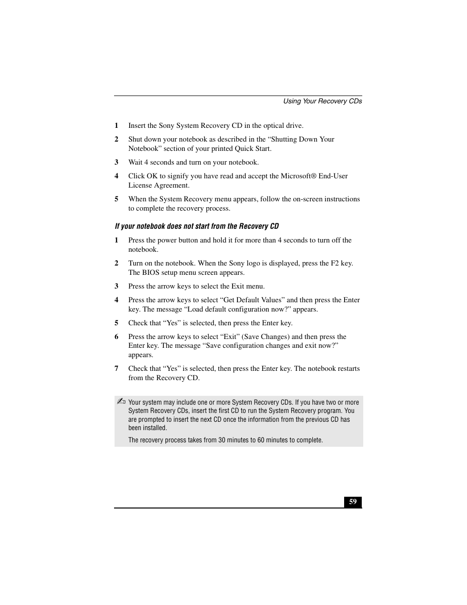 Sony PCG-R505JL User Manual | Page 59 / 86