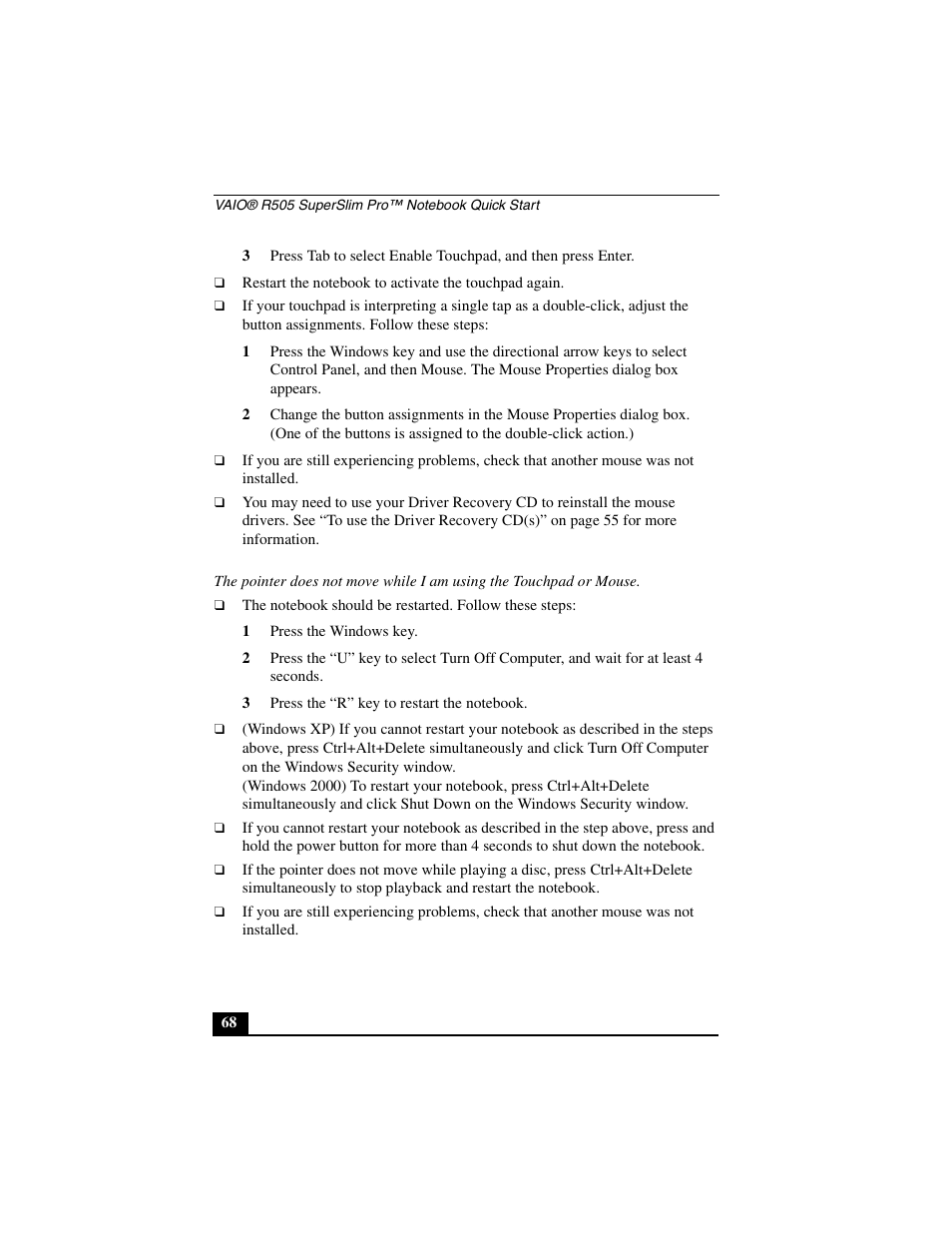 Sony PCG-R505JL User Manual | Page 68 / 86