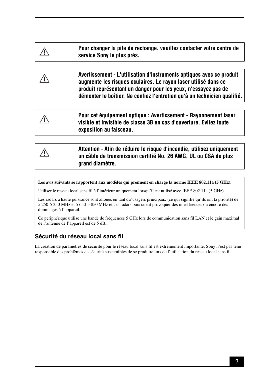 Sony VGN-SZ740EC User Manual | Page 7 / 28