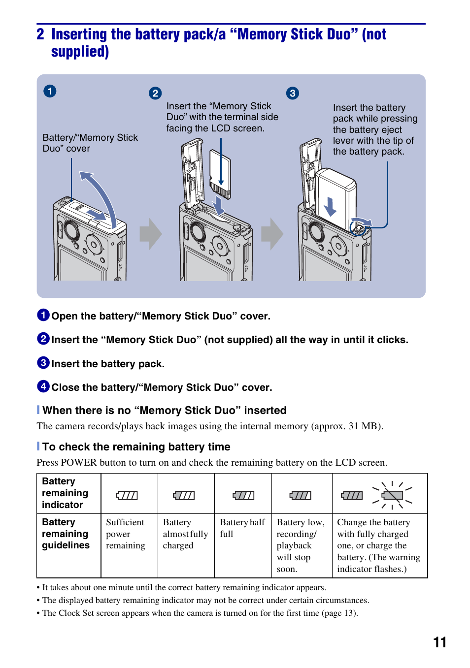 Sony DSC-W200 User Manual | Page 11 / 36