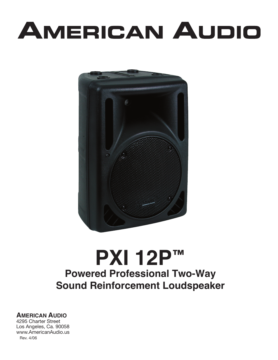 American Audio PXI 12P User Manual | 16 pages
