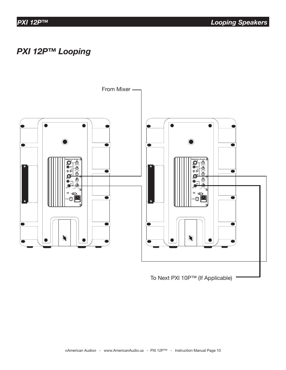 Pxi 12p™ looping | American Audio PXI 12P User Manual | Page 10 / 16