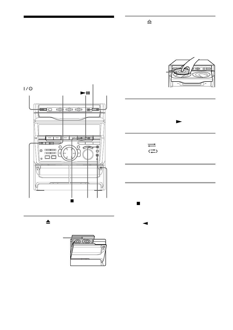 Recording a cd | Sony MHC-RXD5 User Manual | Page 12 / 48