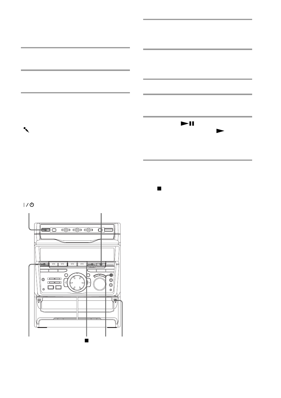 33 mixing and recording sounds | Sony MHC-RXD5 User Manual | Page 33 / 48