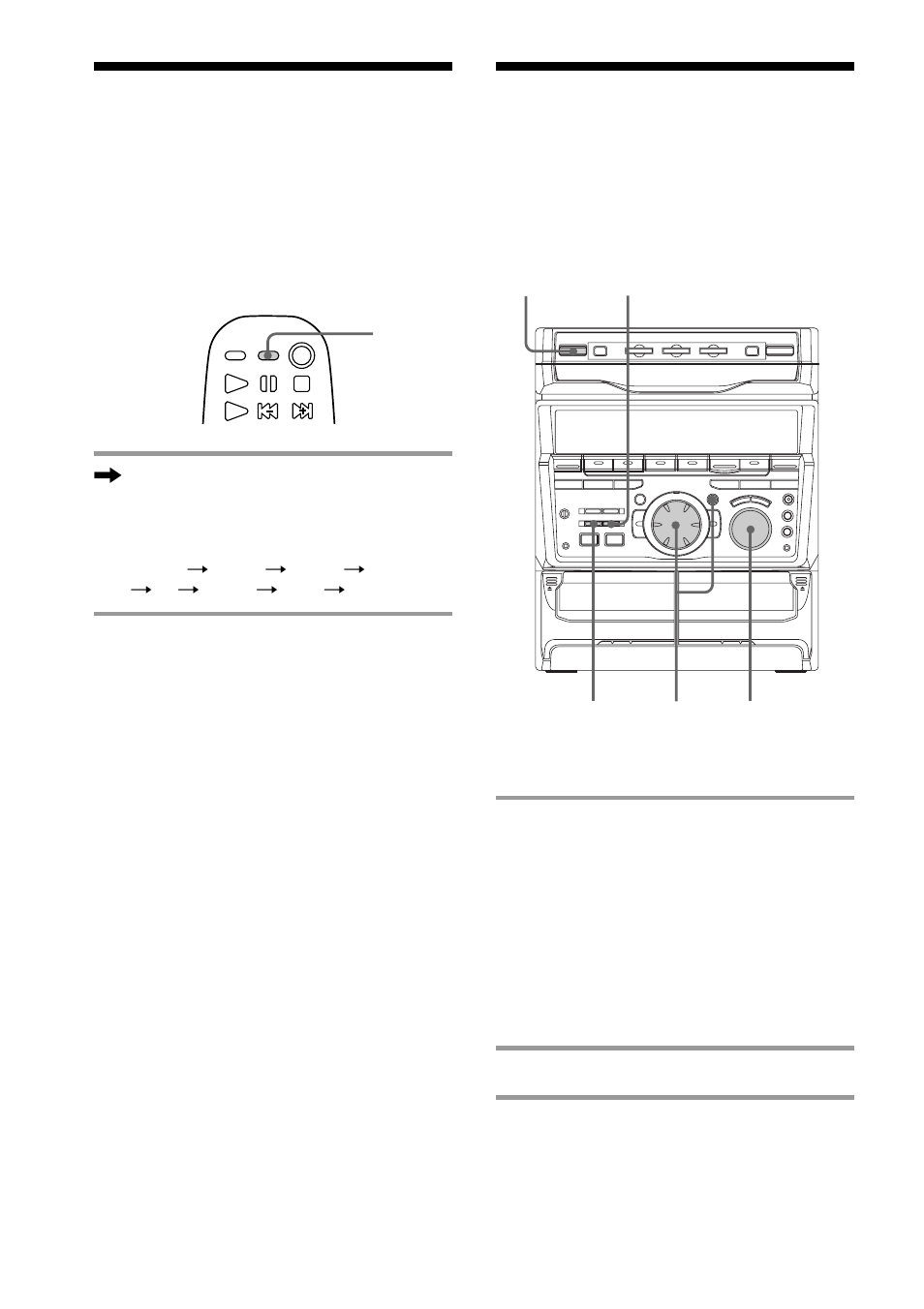 Falling asleep to music, Waking up to music | Sony MHC-RXD5 User Manual | Page 34 / 48